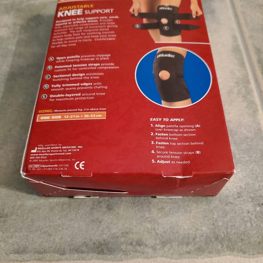 Mueller, Adjustable Knee Support. New In Box. - Picture 13 of 13